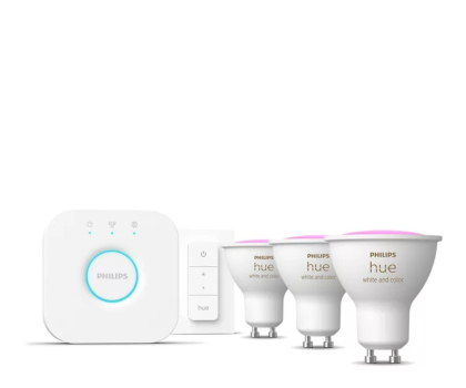 Inteligentne oświetlenie Philips Hue Hue White and Ambiance 3xGU10 + ściemniacz 8720169254503